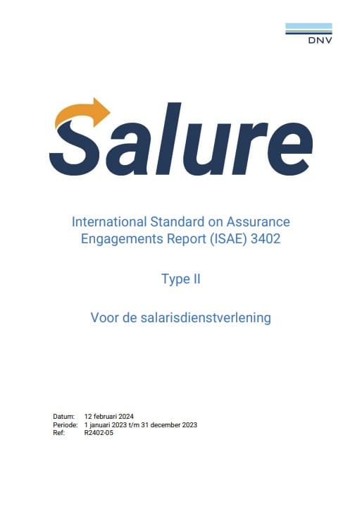 ISAE 3402 type 2 Salure door DNV