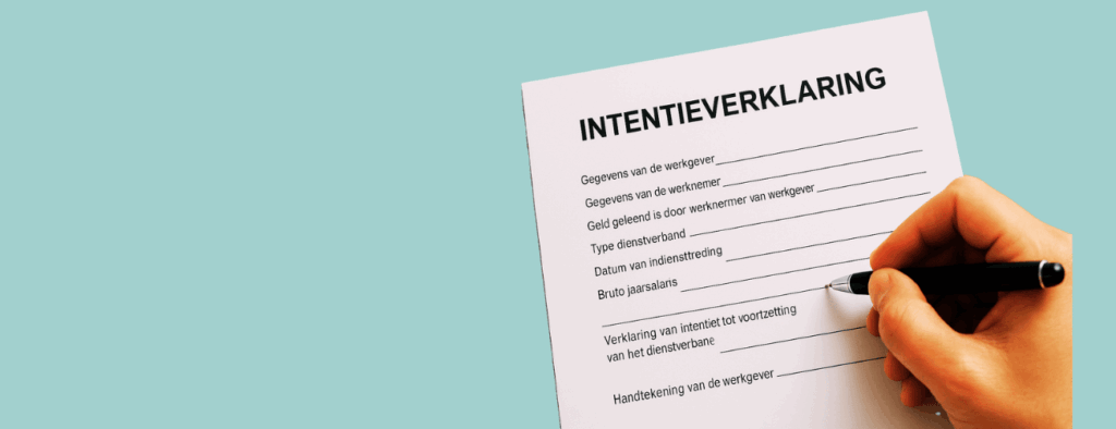 voorbeeld intentieverklaring