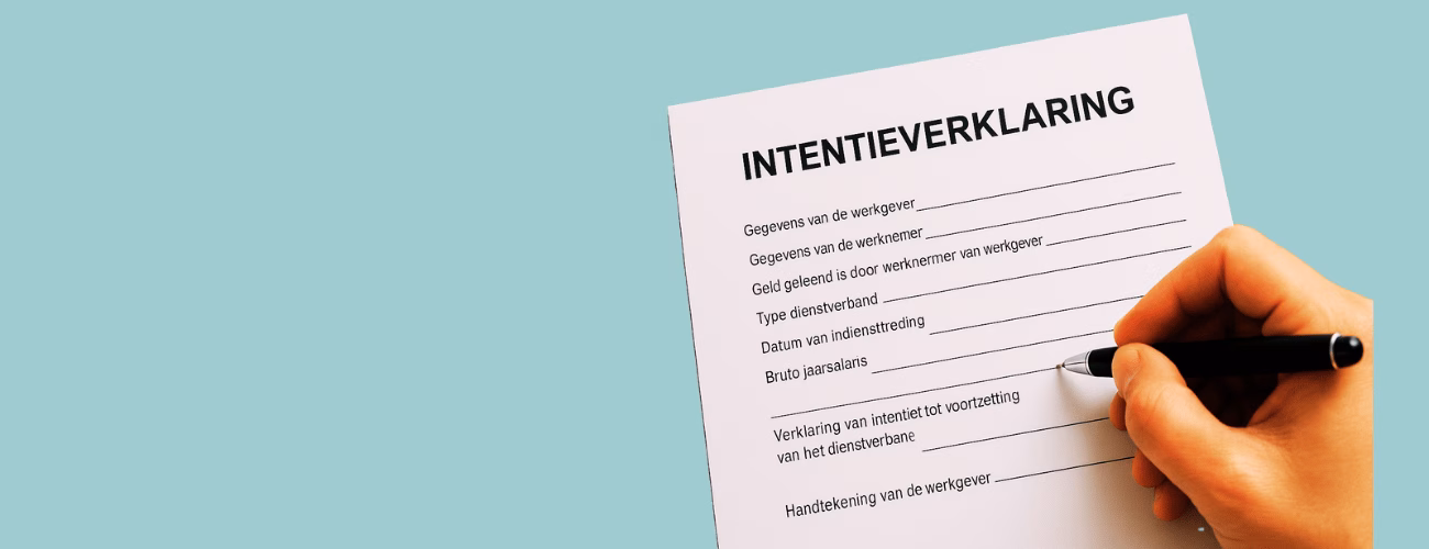 voorbeeld intentieverklaring